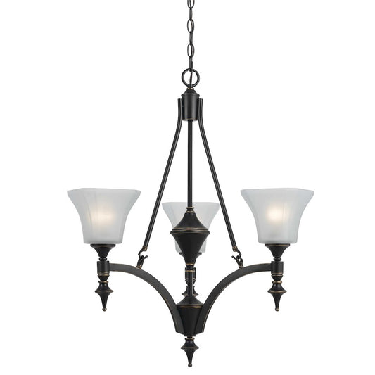 3 Lights Rockwood Iron Chandelier