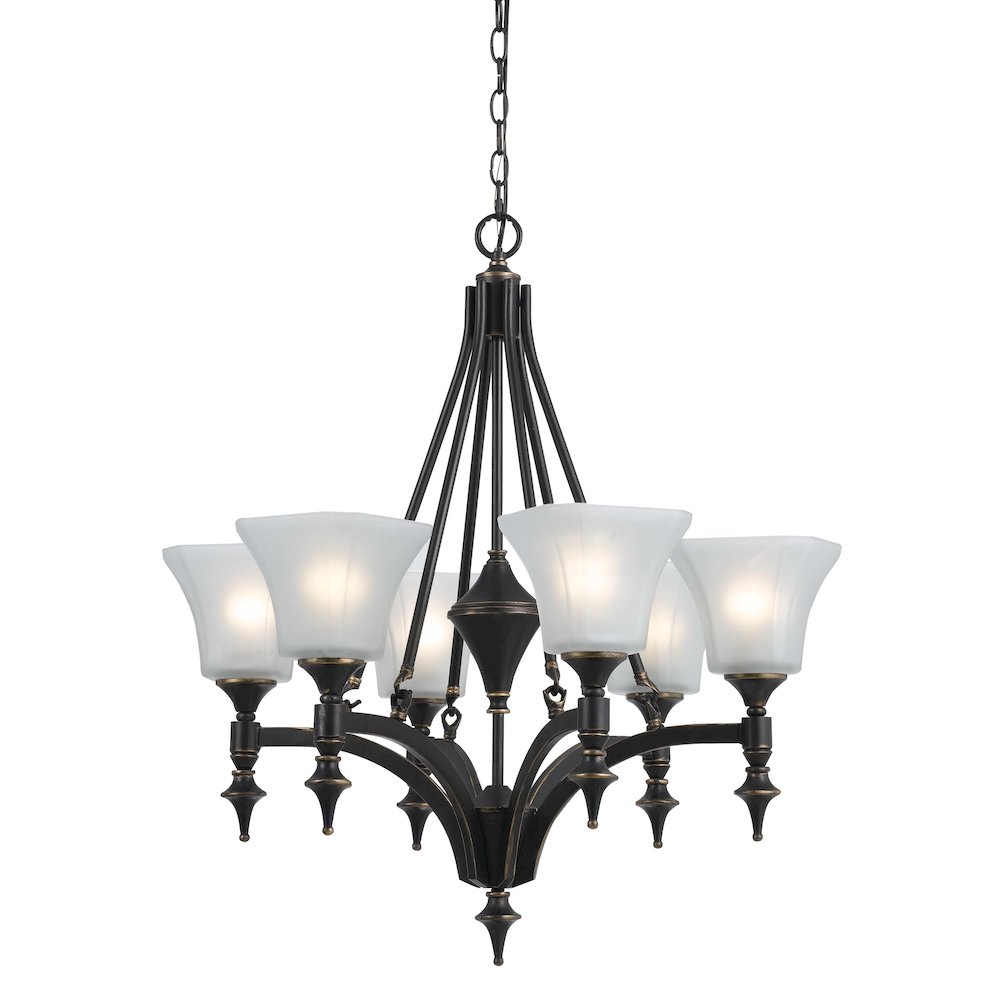 6 Lights Rockwood Iron Chandelier