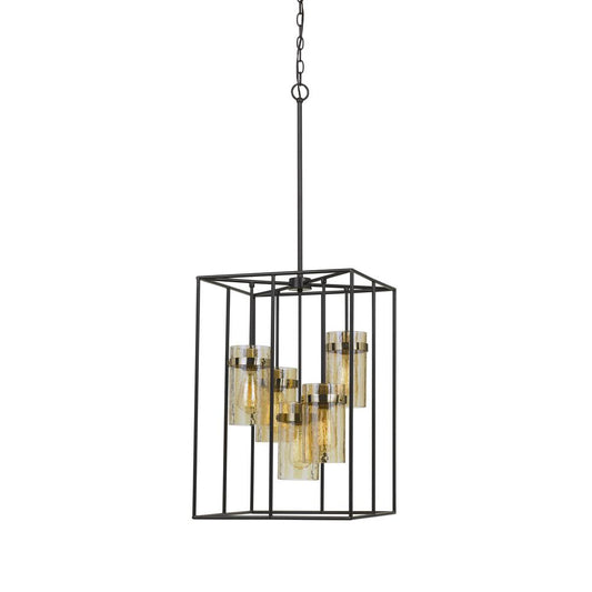 60W X 5 Cremona Glass Pendant Fixture (Edison Bulbs Not Included)