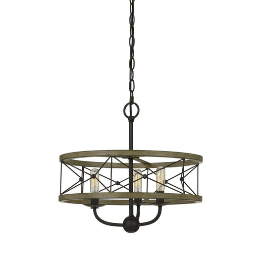 40W X 3 Modica Metal Pendant Fixture (Edison Bulbs Not Included)