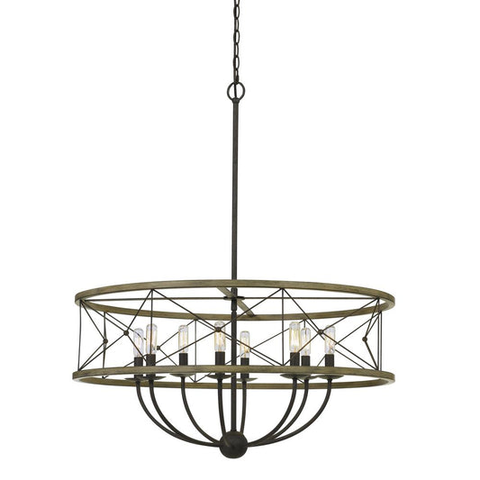 40W X 8 Modica Metal Pendant Fixture (Edison Bulbs Not Included)