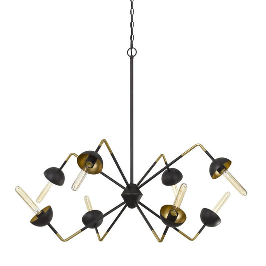 60W X 8 Ravenna Metal Chandelier (Edison Bulbs Not included)