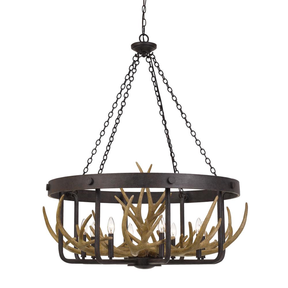 Angelo 60W X 8 Metal Antler Chandelier