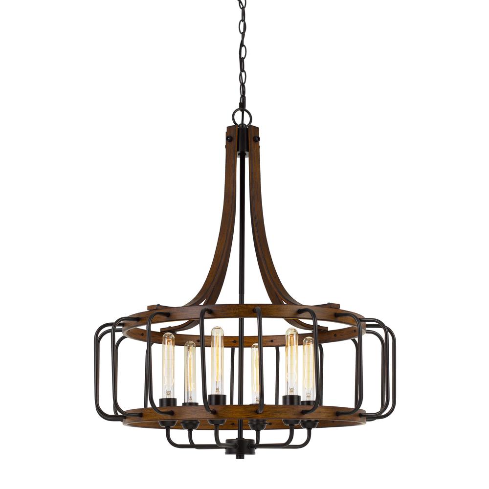 Kellia 60W X 6 Metal Chandelier  (Edison Bulbs Not included)