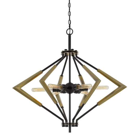 Malounta 60W X 6 Metal Chandelier  (Edison Bulbs Not included)