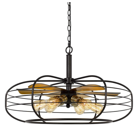 Margo 60W X 6 Metal Chandelier (Edison Bulbs Not included)