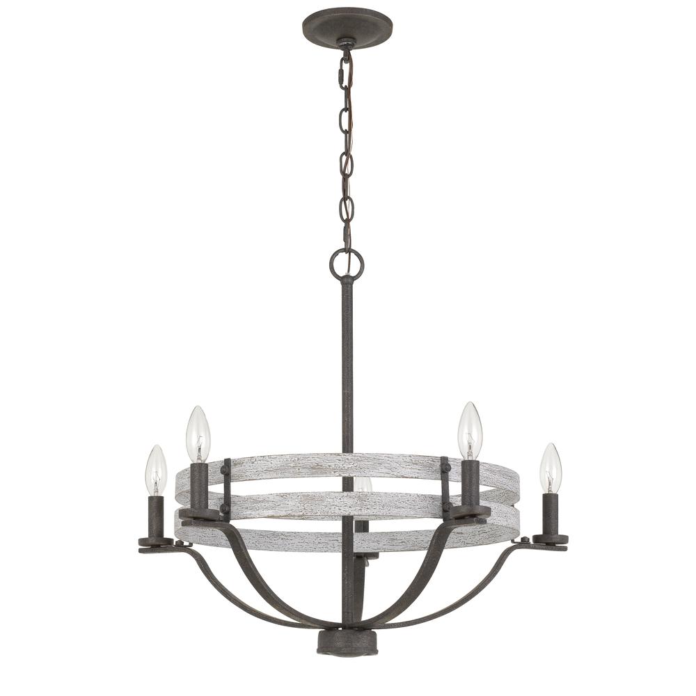 60W X 5 Brig Metal Chandelier