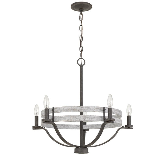 60W X 5 Brig Metal Chandelier