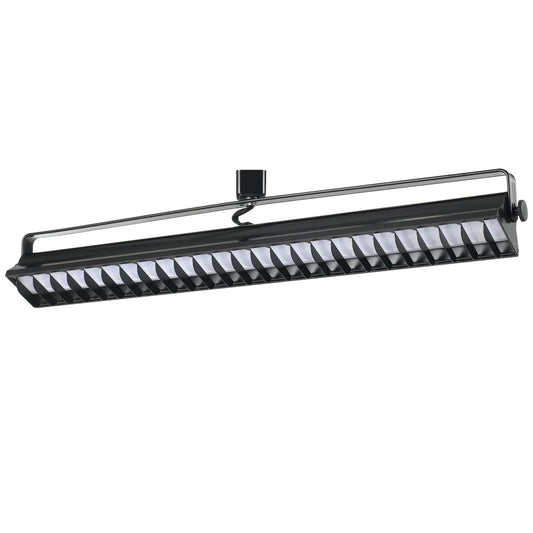 Ac 60W, 4000K, 3960 Lumen, Dimmable integrated LED Wall Wash Track Fixture, HT633LBK