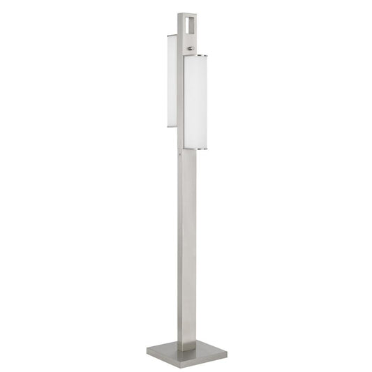 Zamora dual LED metal floor lamp with dimmer switch