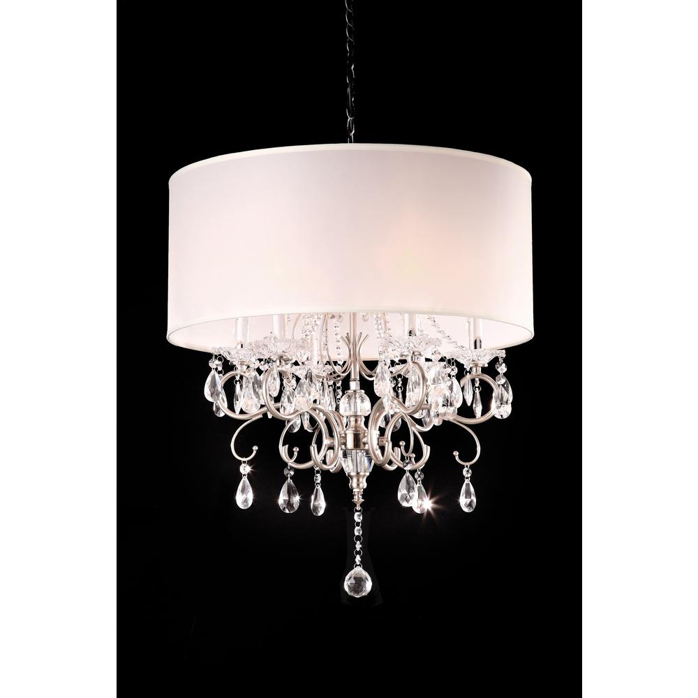 Crystal Silver Chandelier