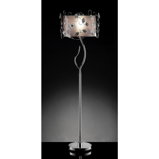 Silver Crystal Floor Lamp