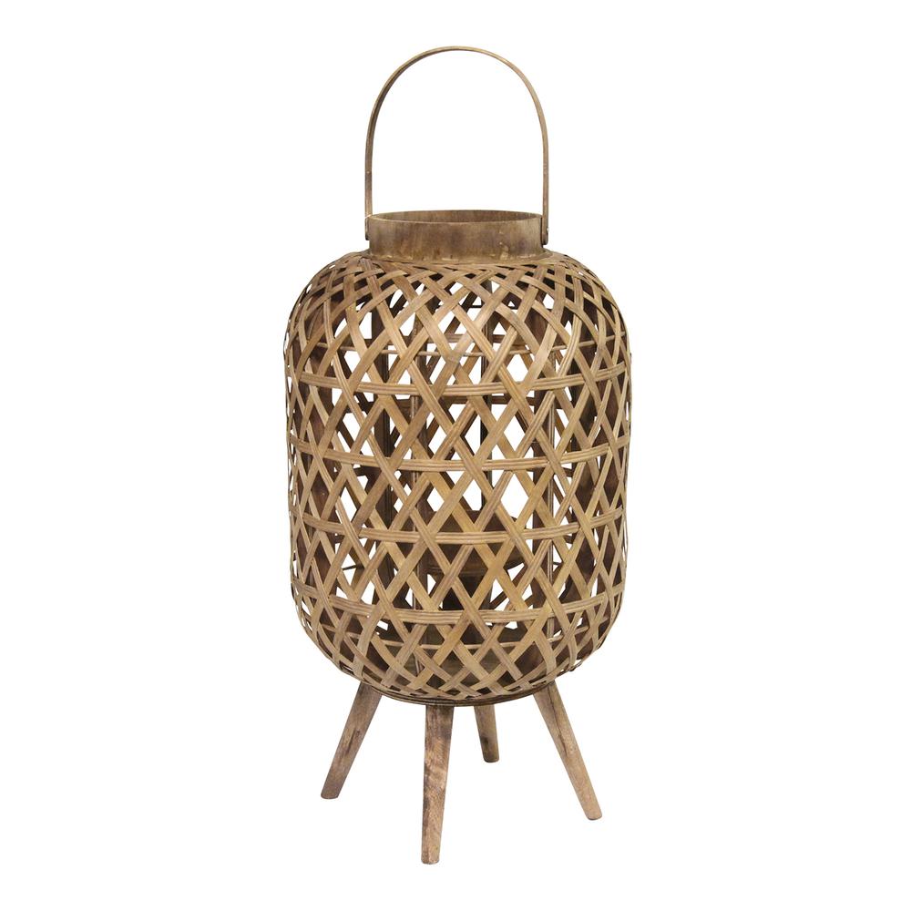 Stratton Home Decor Tulum Woven Lantern Stand