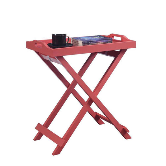 Designs2Go Folding Tray Table, Coral