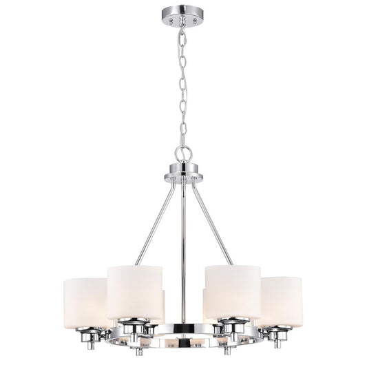 CHLOE Lighting SOLBI Contemporary 6 Light Oil Rubbed Bronze Large Chandelier Ceiling Fixture 24" Wide