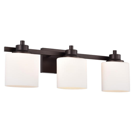 CHLOE Lighting SOLBI Contemporary 3 Light Oil Rubbed Bronze Bath Vanity Fixture 24" Wide