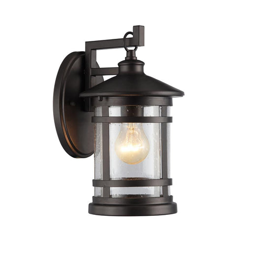 ABBINGTON Transitional 1 Light Rubbed Bronze Outdoor Wall Sconce 11" Tall