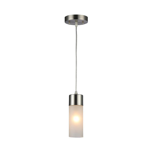 ULLA Transitional 1 Light Brushed Nickel Mini Pendant 3" Wide