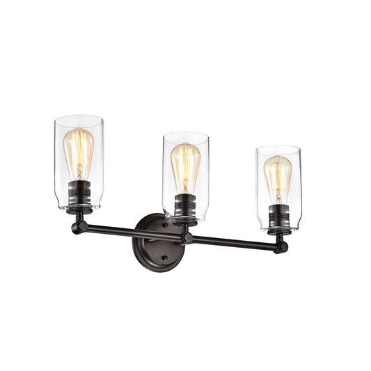 CHLOE Lighting JOYCE Contemporary 3 Light Rubbed Bronze Bath Vanity Fixture 23" Width