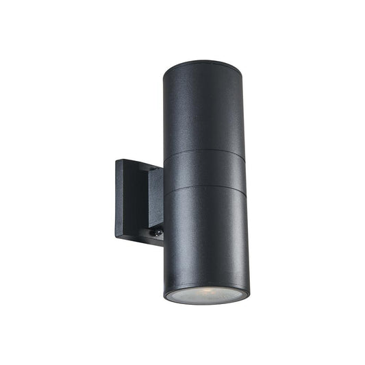 DYLAN Transitional LED Textured Black Outdoor/Indoor Wall Sconce 12" Height