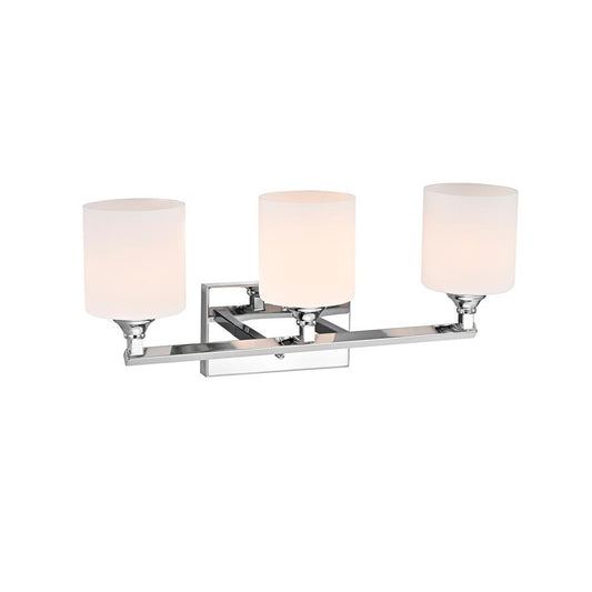 CHLOE Lighting JANE Contemporary 3 Light Chrome Bath Vanity Fixture 22" Width