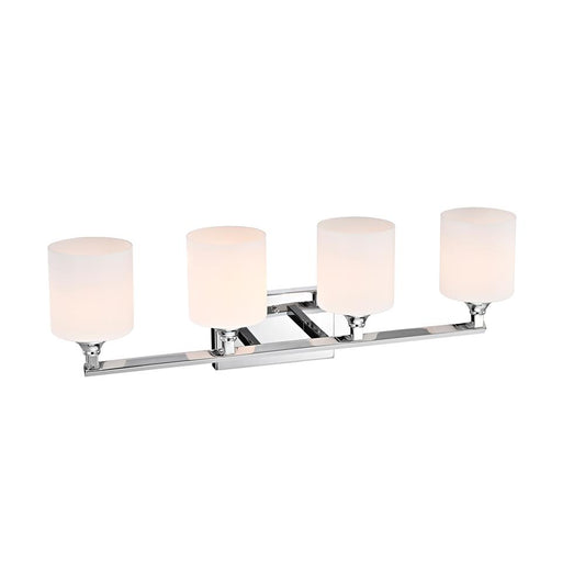 CHLOE Lighting JANE Contemporary 4 Light Chrome Bath Vanity Fixture 29" Width