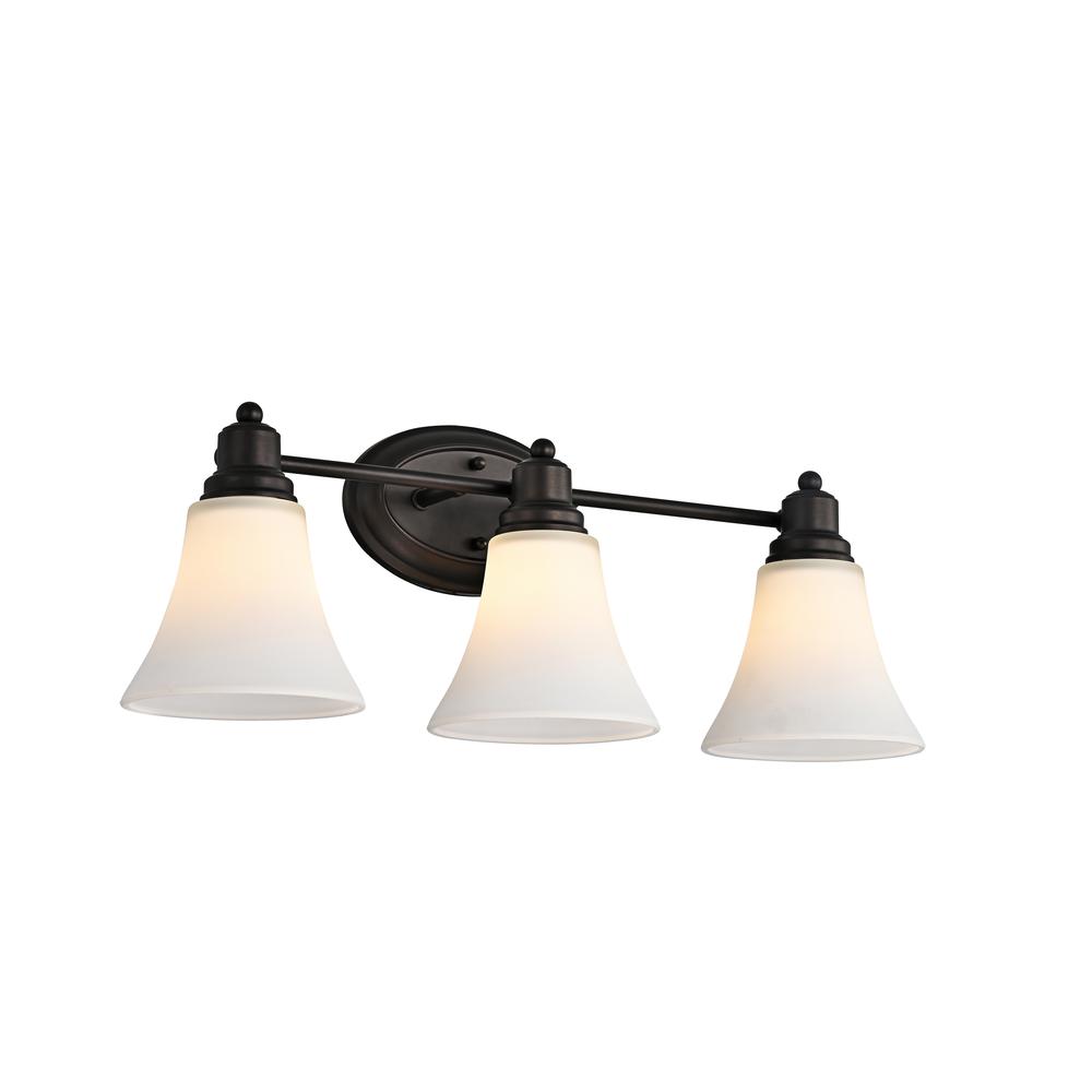 CHLOE Lighting JANET Contemporary 3 Light Rubbed Bronze Bath Vanity Fixture 24" Width