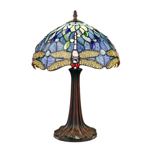 CHLOE Lighting SUNNIVA Dragonfly-Style Dark Bronze 1 Light Table Lamp 12" Wide