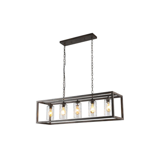 CHLOE Lighting Farmhouse-Style 4 Light Semi-Flush Fixture 24" Wide