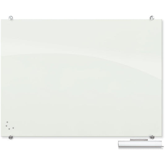 Balt Visionary Magnetic Glass Dry Erase Whiteboard - 48" (4 ft) Width x 36" (3 ft) Height - White Glass Surface - Rectangle - 1 Each