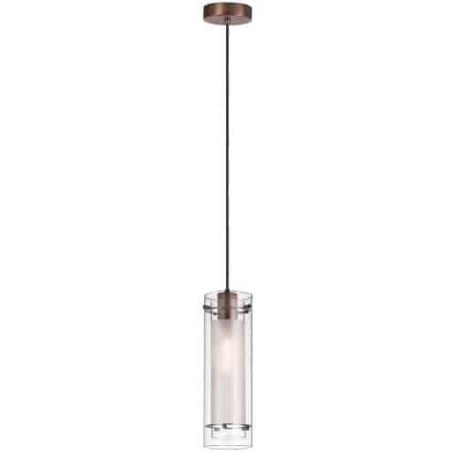 Single Pendant Clear Frosted Glass - Clear Frosted Glass