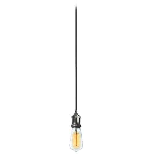 1LT Pendant, Satin Chrome Finish - 10 foot cord