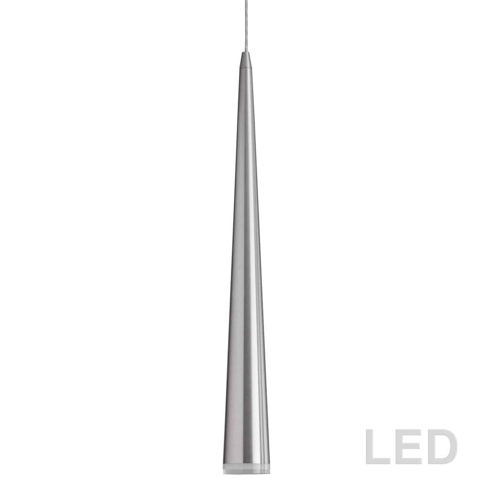 5W Pendant, Satin-Chrome Finish