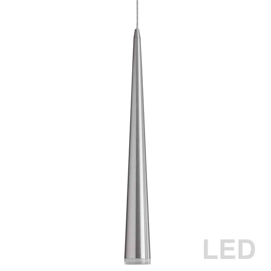 5W Pendant, Satin-Chrome Finish