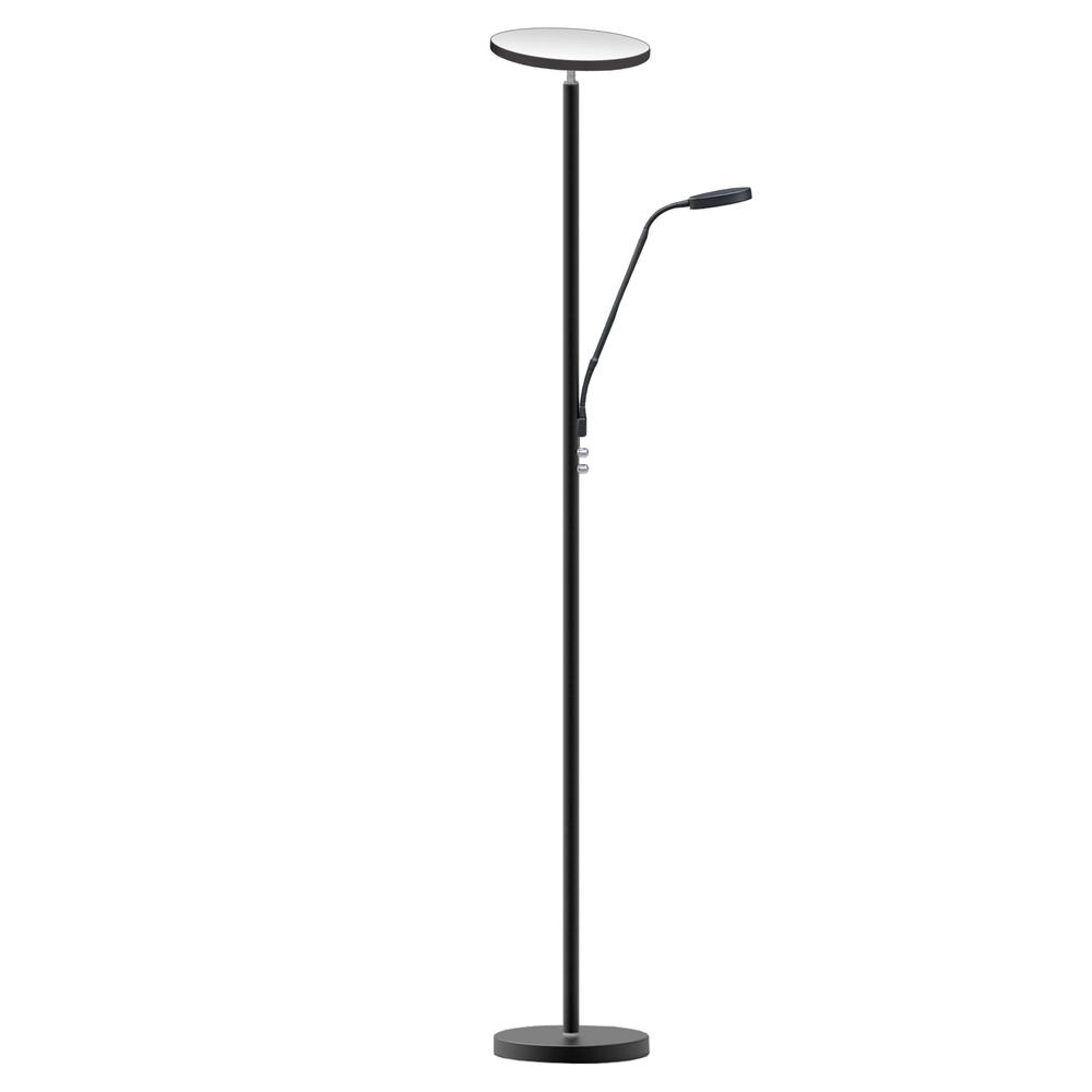 Mother & Son Floor Lamp, Satin Black Finish