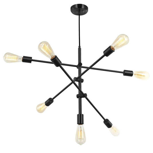 7LT Pendant, Black Finish