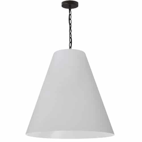 1LT Anaya Large Pendant,  MB w/ WH Shade