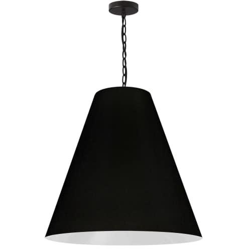 1LT Anaya Large Pendant,  MB w/ BK Shade