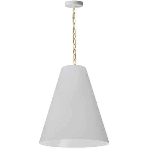 1LT Anaya Medium Pendant,  AGB w/ WH Shade