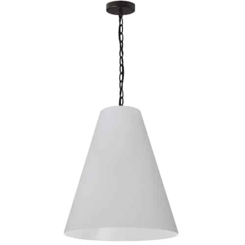 1LT Anaya Medium Pendant,  MB w/ WH Shade