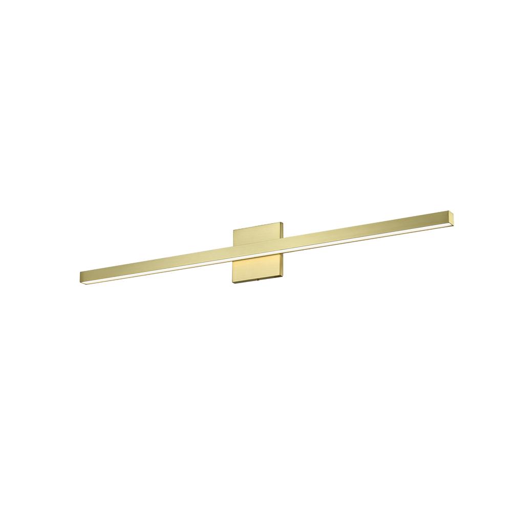 24W Vanity, Aged Brass  with Frosted Acrylic Diffuser     (ARL-3724LEDW-AGB)