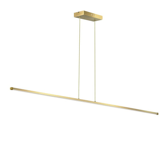 30W Horizontal Pendant, Aged Brass with White Acrylic Diffuser    (ARY-3830LEDHP-AGB)