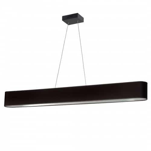 30W Horiz Pendant, Jtone Black/SLV shade, MB