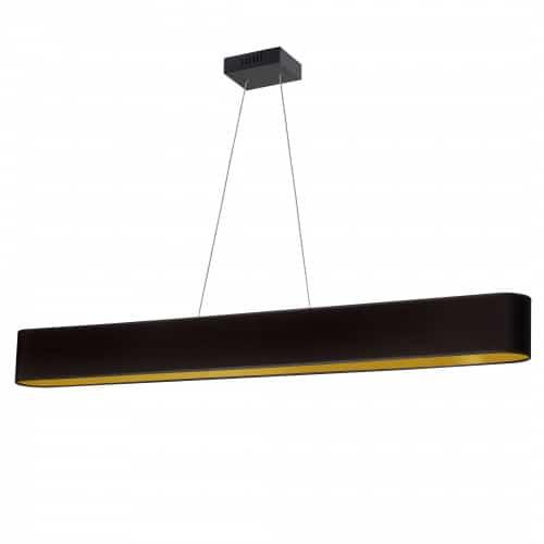 30W Horiz Pendant, BLK/GLD shade, MB