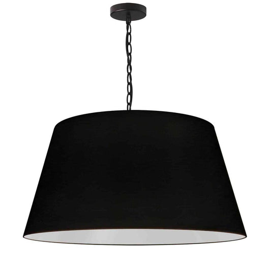 1LT Brynn Large Pendant, BLK Shade, Black