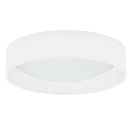 15" Flush Mount, Ivory Shade