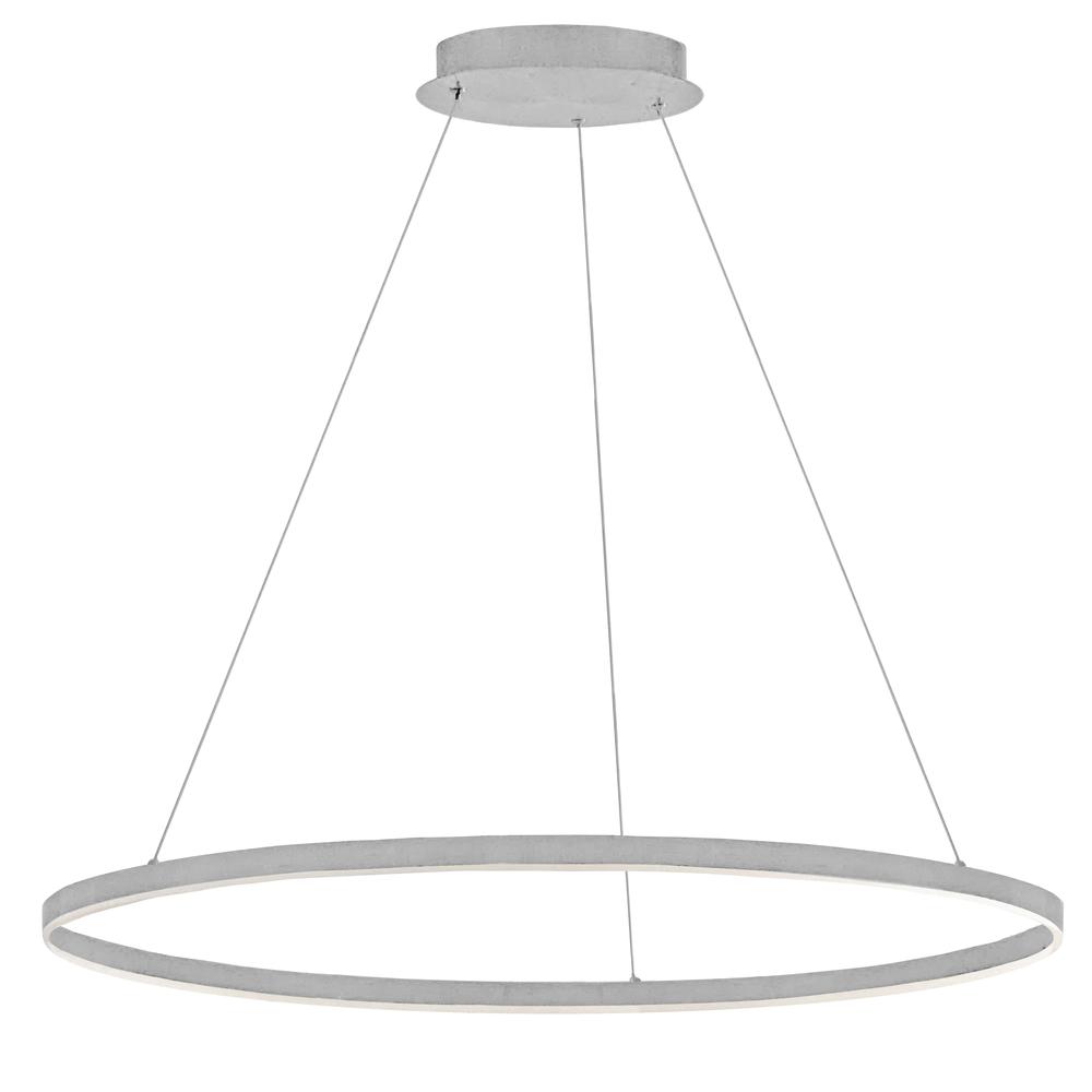 63W Silver Chandelier with White Acrylic Diffuser     (CIR-3263C-SV)