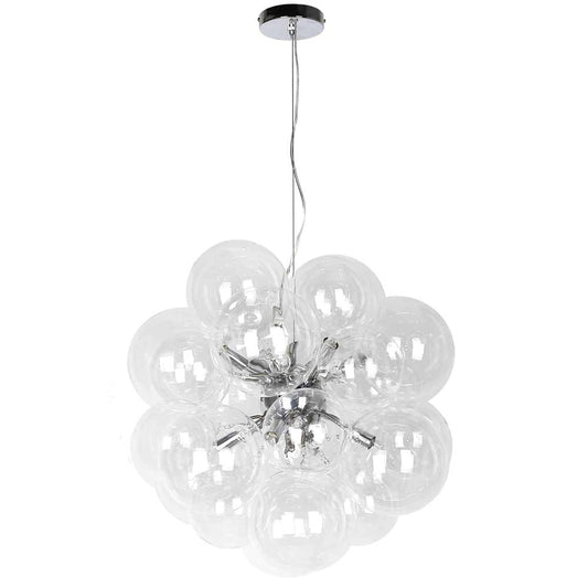 6LT Halogen Pendant, PC w/ Clear Glass