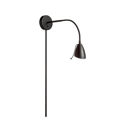 1 Light Halogen Wall Lamp, Matte Black      (DGUW224-MB)