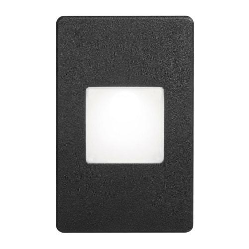 Black Wall LED Light with White Lens.